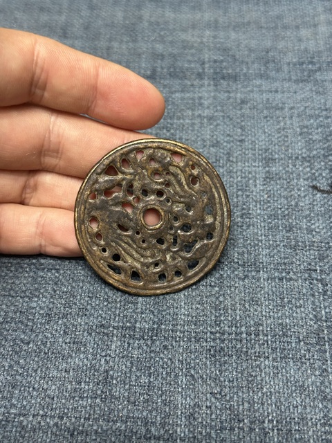 古玩玉器清代精品銅花錢拍賣,當(dāng)前價(jià)格498元