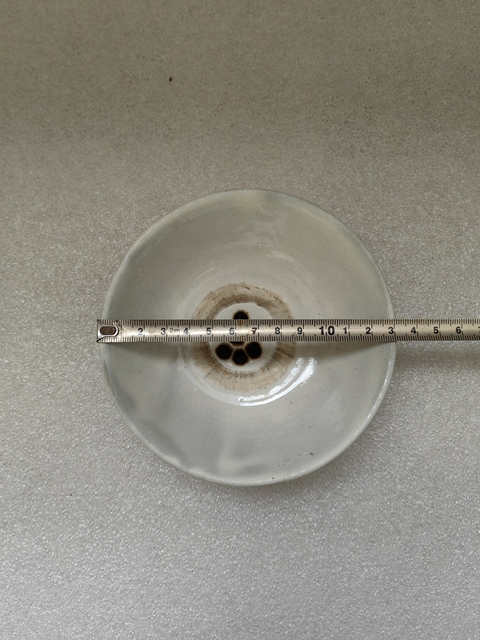古玩陶瓷磁州窯白地黑花茶碗拍賣,當前價格450元
