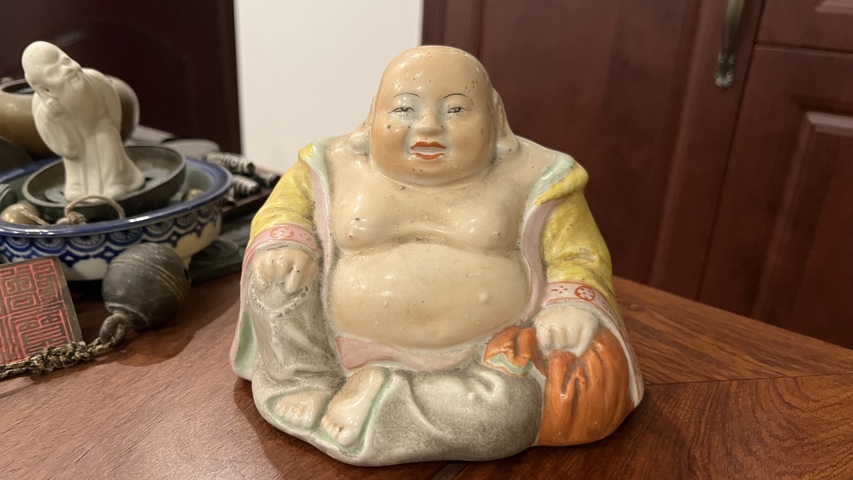 古玩陶瓷彌勒佛塑像拍賣,當前價格399元