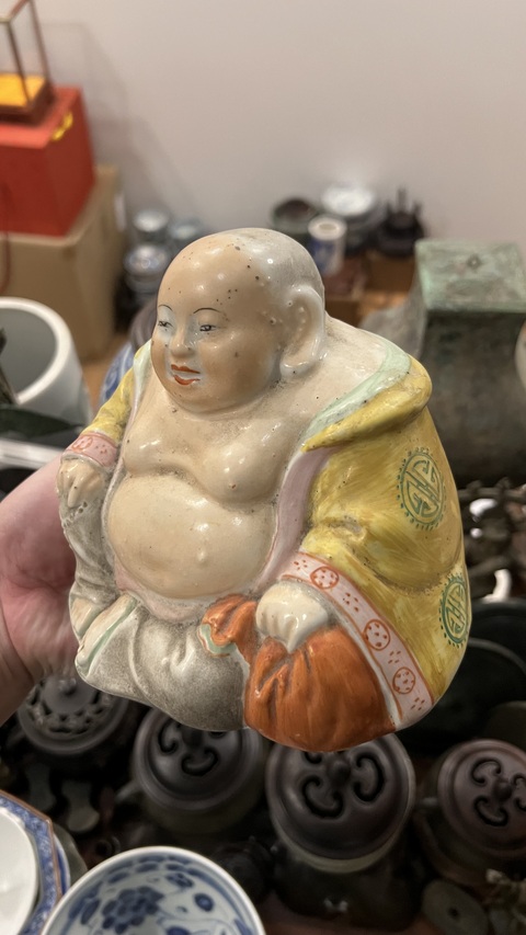 古玩陶瓷彌勒佛塑像拍賣,當前價格399元