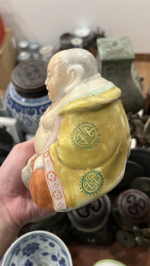古玩陶瓷彌勒佛塑像拍賣,當前價格399元