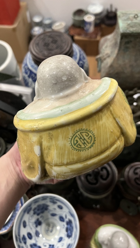古玩陶瓷彌勒佛塑像拍賣,當前價格399元