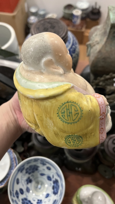 古玩陶瓷彌勒佛塑像拍賣,當前價格399元