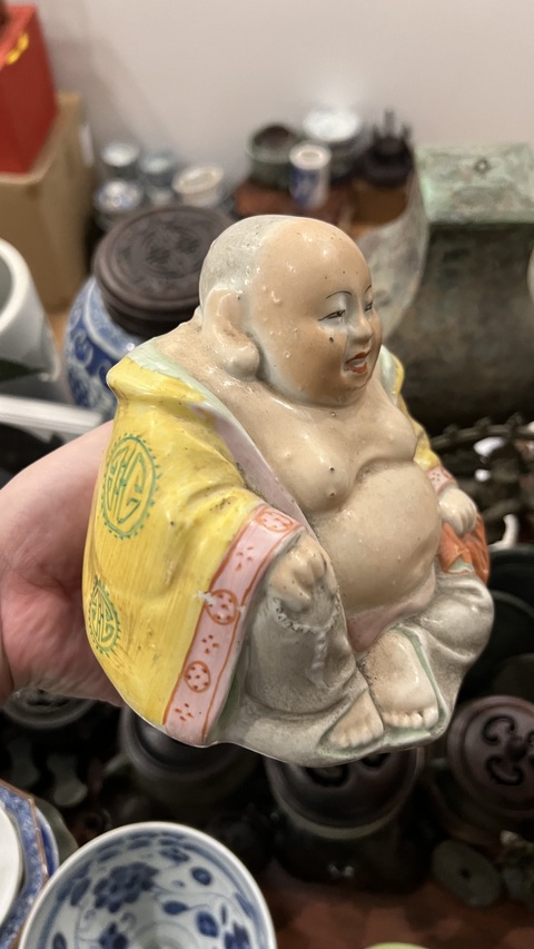 古玩陶瓷彌勒佛塑像拍賣,當前價格399元