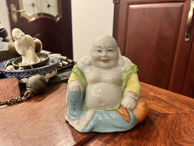 古玩陶瓷彌勒佛塑像拍賣,當前價格299元