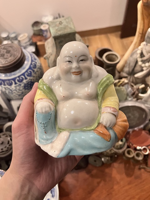 古玩陶瓷彌勒佛塑像拍賣,當前價格299元