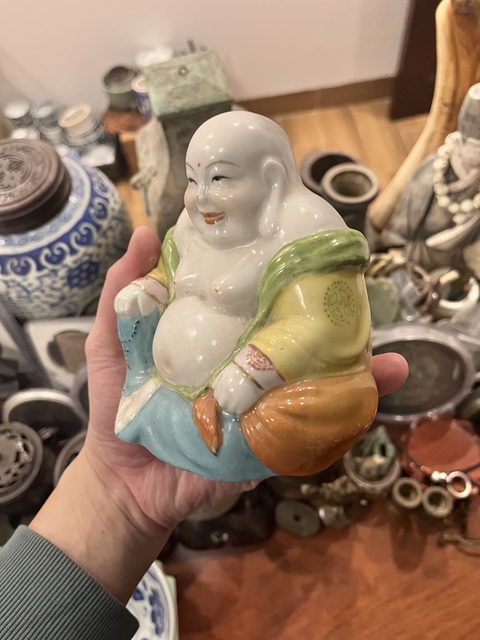 古玩陶瓷彌勒佛塑像拍賣,當前價格299元
