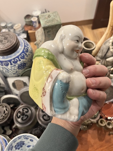 古玩陶瓷彌勒佛塑像拍賣,當前價格299元