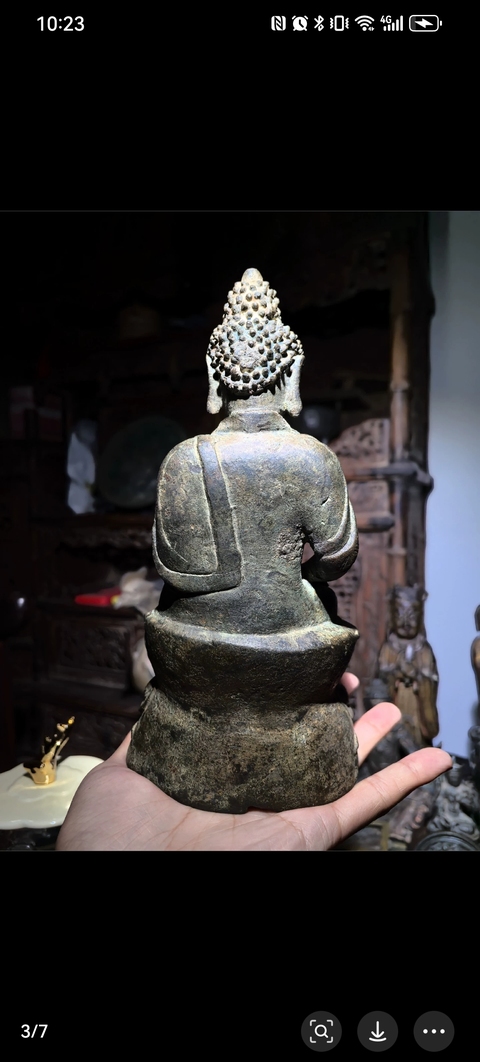 古玩銅器明代釋迦摩尼佛造像拍賣，當前價格21000元