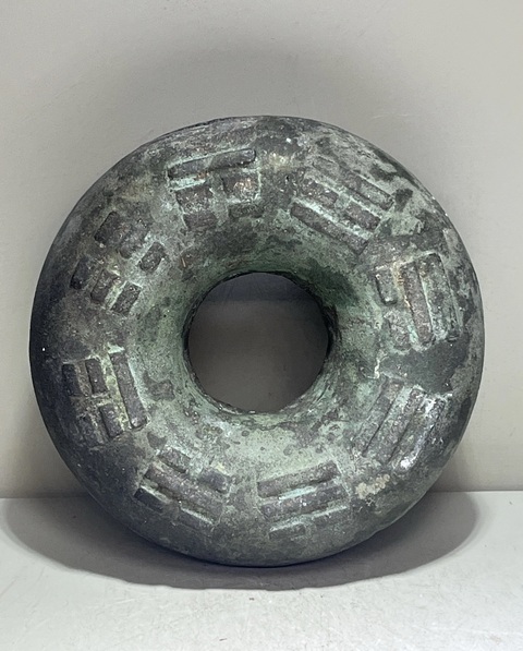 古玩銅器八卦玲拍賣，當前價格3500元