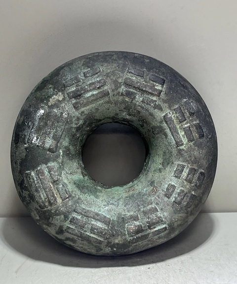 古玩銅器八卦玲拍賣，當前價格3500元