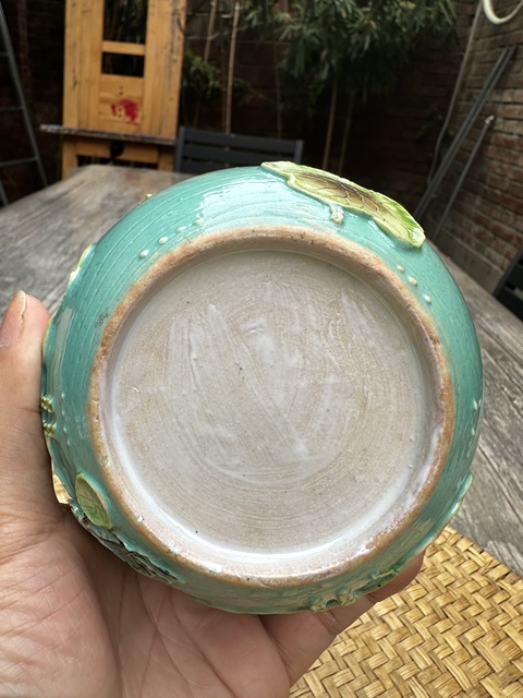 古玩陶瓷綠松石釉粉彩堆塑一路連科水呈拍賣,當前價格3555元