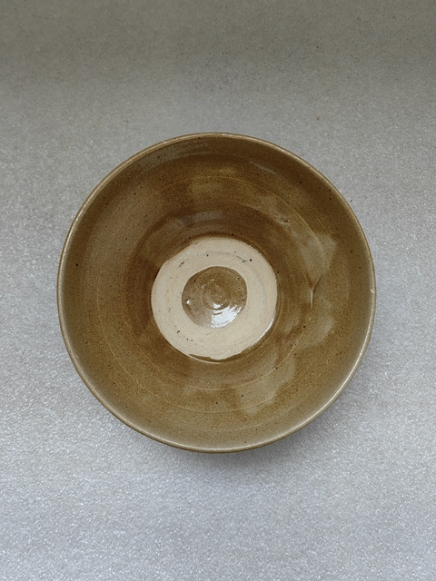 古玩陶瓷黃釉折腰碗拍賣，當前價格680元