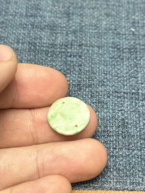 古玩玉器清代天然翡翠花片拍賣,當前價格189元
