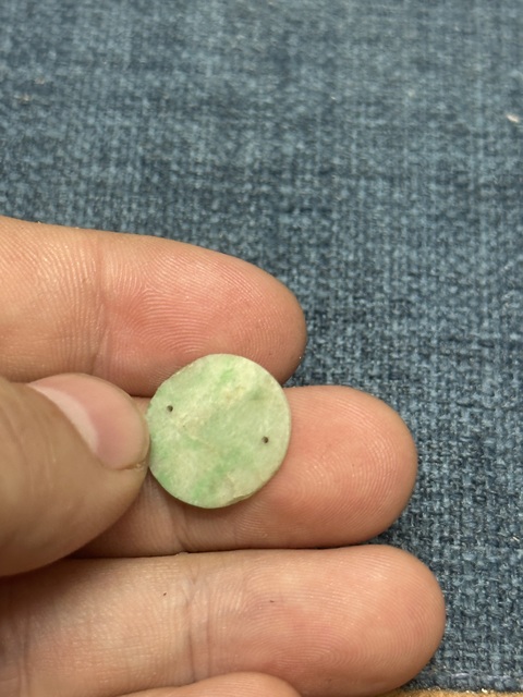 古玩玉器清代天然翡翠花片拍賣,當前價格189元
