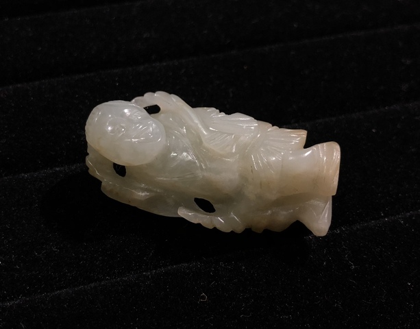 古玩玉器清代和田玉雕童子拍賣,當前價格8500元