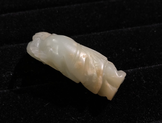 古玩玉器清代和田玉雕童子拍賣,當前價格8500元