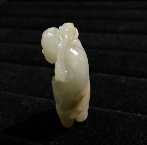 古玩玉器清代和田玉雕童子拍賣,當前價格8500元