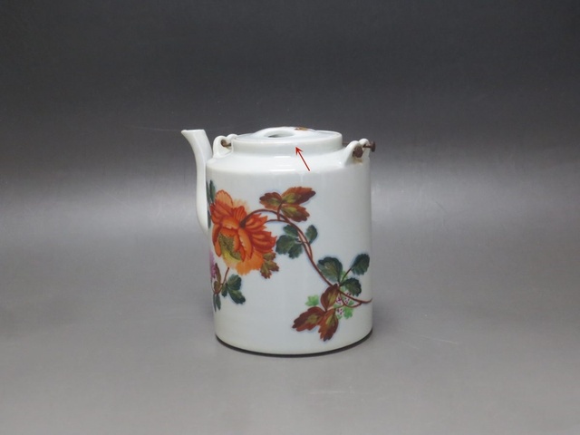 古玩陶瓷【精品】粉彩一枝花茶壺拍賣，當前價格1266元