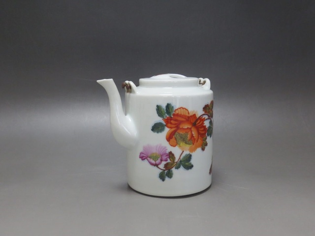 古玩陶瓷【精品】粉彩一枝花茶壺拍賣，當前價格1266元