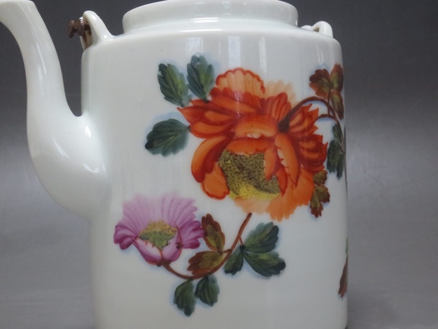 古玩陶瓷【精品】粉彩一枝花茶壺拍賣，當前價格1266元