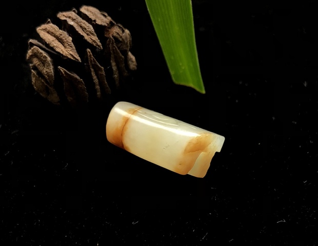 古玩玉器明代和田玉劍璏(殘改件)拍賣,當前價格2800元