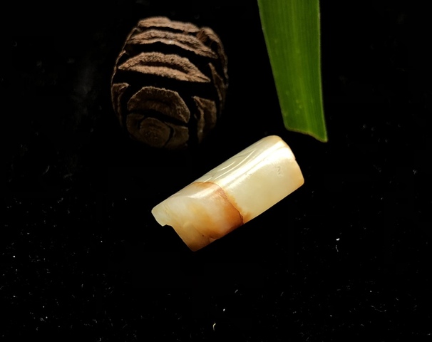 古玩玉器明代和田玉劍璏(殘改件)拍賣,當前價格2800元