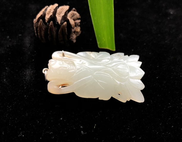古玩玉器清代和田玉雕“善財(cái)童子”拍賣(mài),當(dāng)前價(jià)格13800元