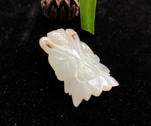 古玩玉器清代和田玉雕“善財(cái)童子”拍賣(mài),當(dāng)前價(jià)格13800元