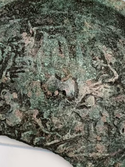 古玩銅器宋代故事鏡真品鑒賞圖