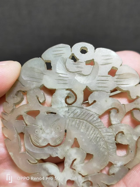 古玩玉器清代岫玉老虎玉佩拍賣,當前價格0元