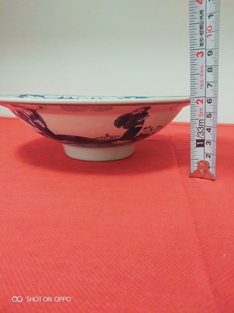 古玩陶瓷青花福祿壽三星人物紋碗拍賣,當前價格896元