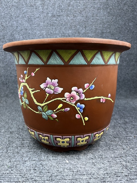 古玩雜項(xiàng)紫砂花盆拍賣,當(dāng)前價(jià)格1388元