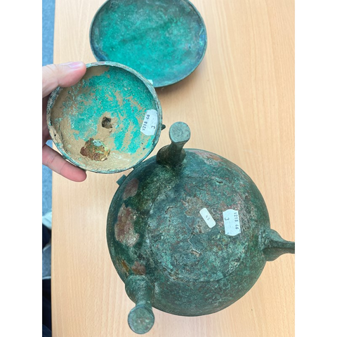 古玩銅器銅鼎真品鑒賞圖