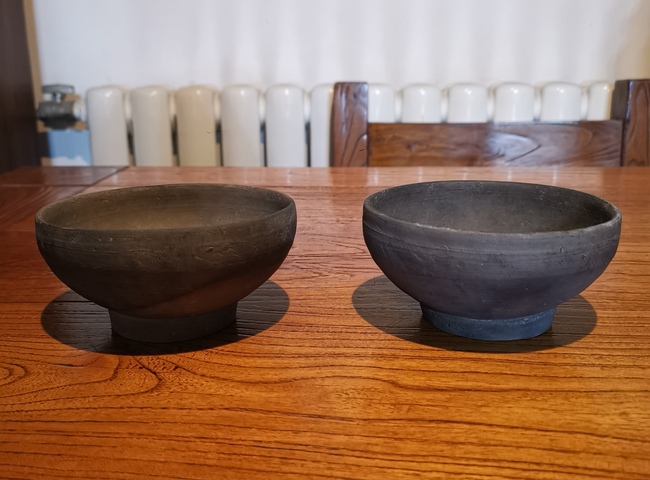 古玩陶瓷金元黑陶缽式盞(一對)拍賣,當前價格980元