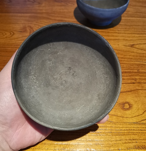 古玩陶瓷金元黑陶缽式盞(一對)拍賣,當前價格980元