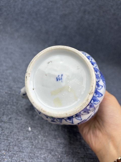 古玩陶瓷青花花卉紋奶壺拍賣，當前價格2888元