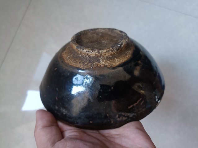 古玩陶瓷明代.磁州窯淄素碗拍賣,當(dāng)前價(jià)格99元