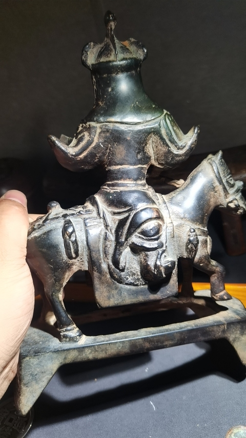 古玩銅器銅關公真品鑒賞圖