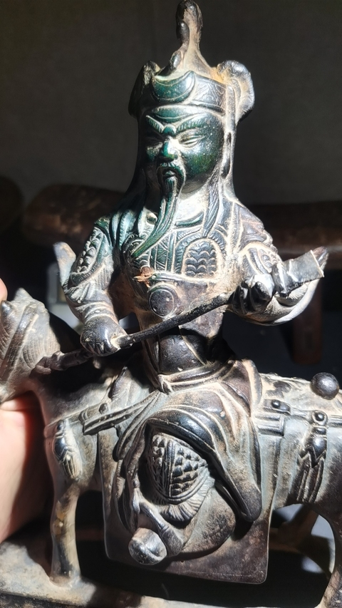 古玩銅器銅關公真品鑒賞圖