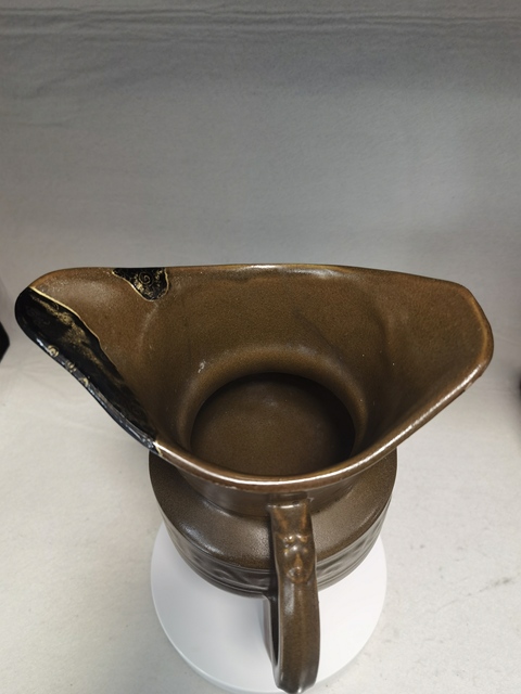 古玩陶瓷仿古銅釉爵杯真品鑒賞圖