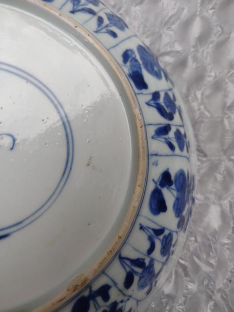 古玩陶瓷【須走保真交易】清康熙青花花卉紋花口盤拍賣,當前價格1288元