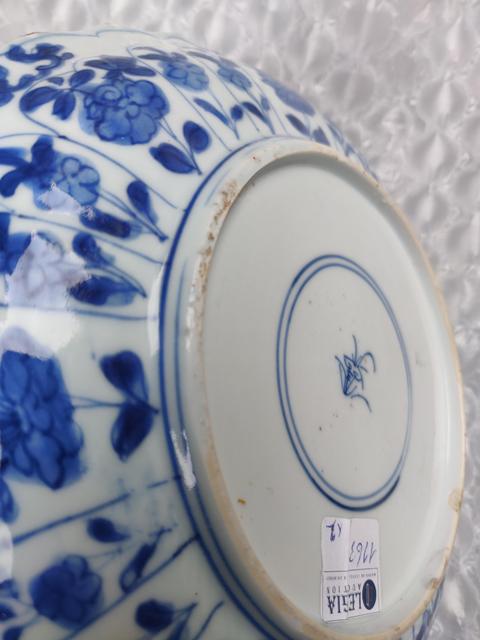 古玩陶瓷【須走保真交易】清康熙青花花卉紋花口盤拍賣,當前價格1288元