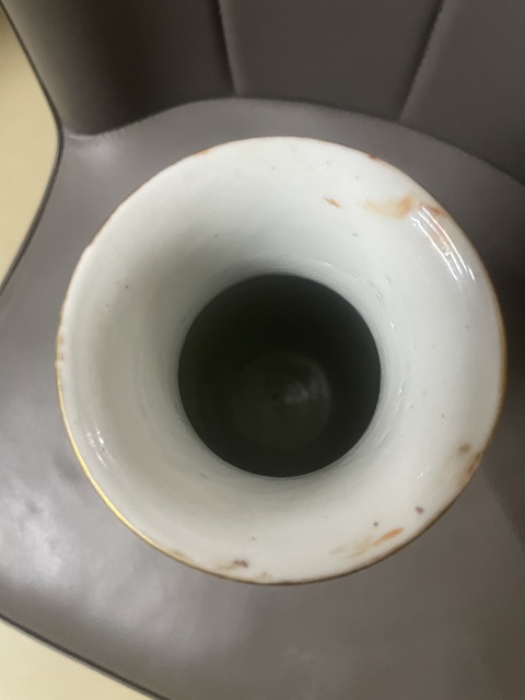 古玩陶瓷廣彩開窗人物雙耳瓶拍賣,當前價格2800元