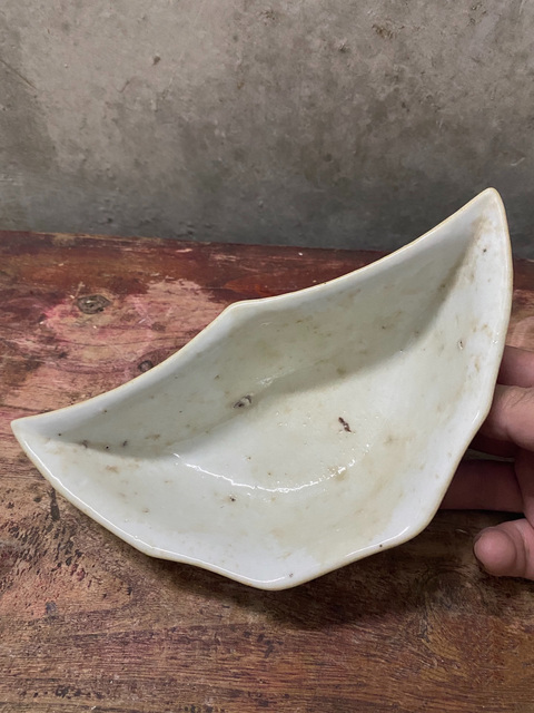 古玩陶瓷光緒粉彩花鳥花卉紋貢盤拍賣,當前價格650元