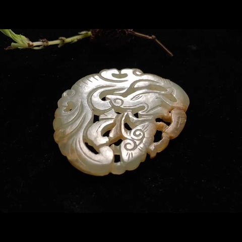 古玩玉器明末清初和田玉雕“云龍佩”拍賣,當(dāng)前價格15000元
