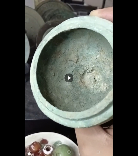 古玩銅器漢代博山爐真品鑒賞圖