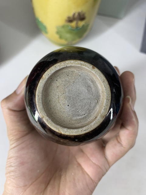 古玩陶瓷晚清民國 窯變釉蒜頭瓶拍賣,當前價格1380元