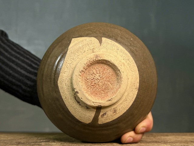 古玩陶瓷磁州窯茶葉末釉茶碗拍賣,當前價格3800元