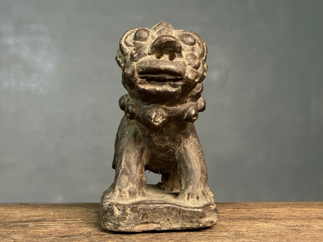 古玩陶瓷明代獅子擺件拍賣,當前價格1380元